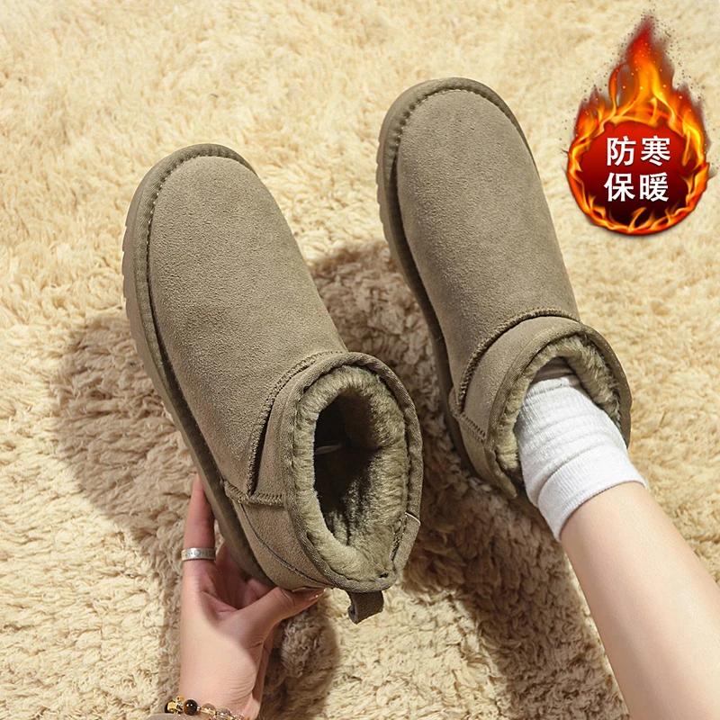 Fashion Shoes for Women 2024 Winter New Fashion Women's Boots Designer Luxury Ladies Platform Casual Snow Boots Fur Warm Ankle Boot