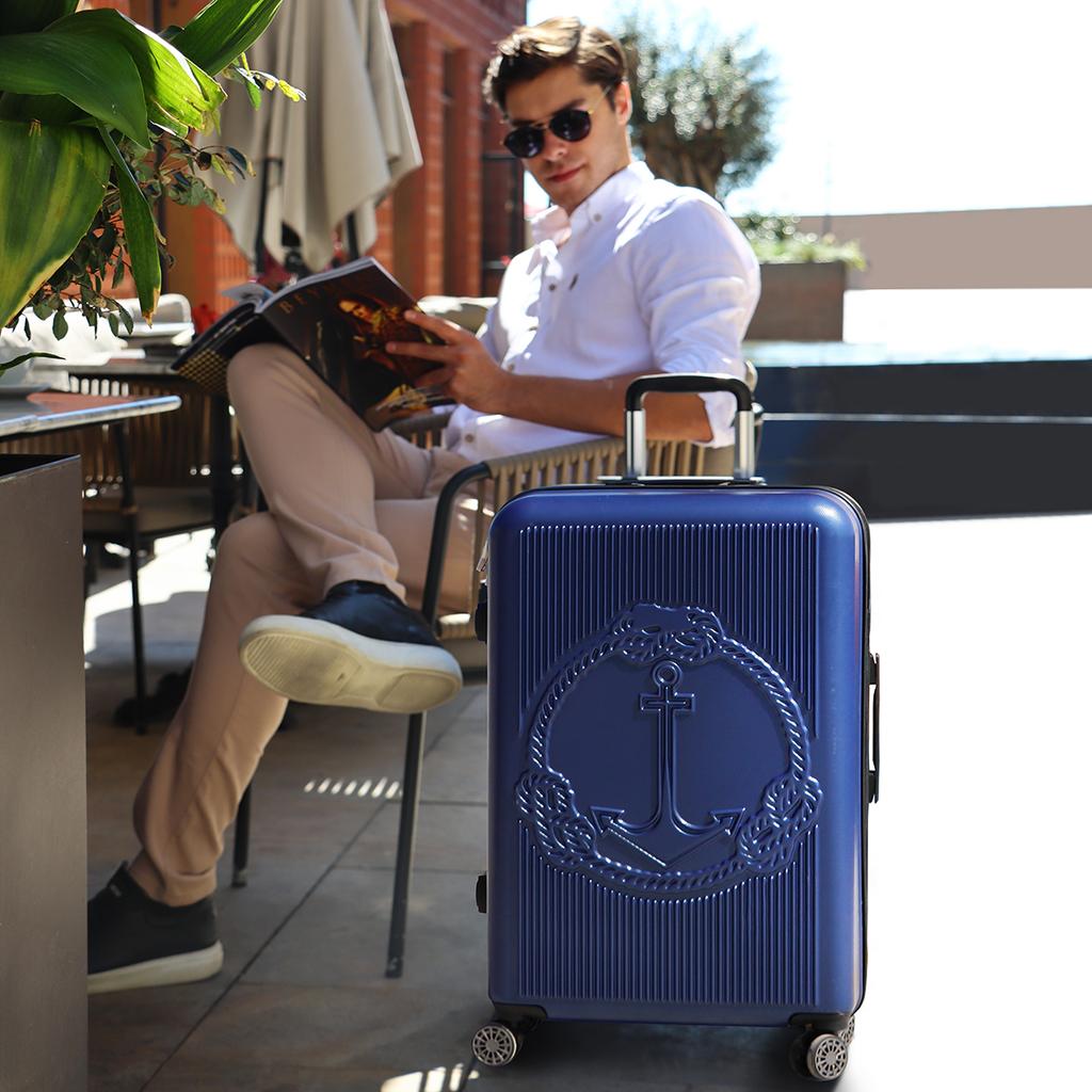 Biggdesign Чемодан Ocean Luggage, Синий, Средний