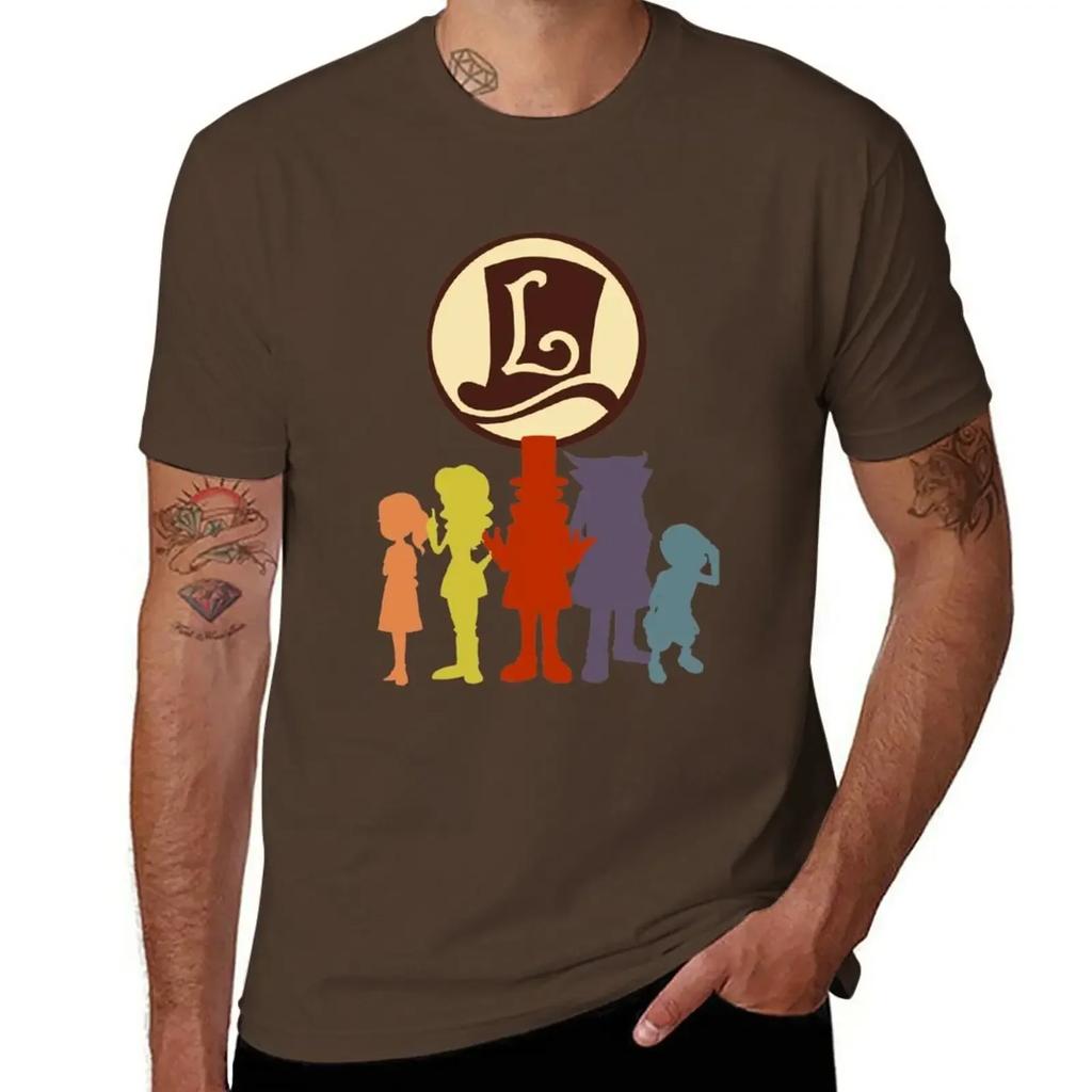 Professor Layton T-Shirt Aesthetic clothing oversized funny t shirts for men