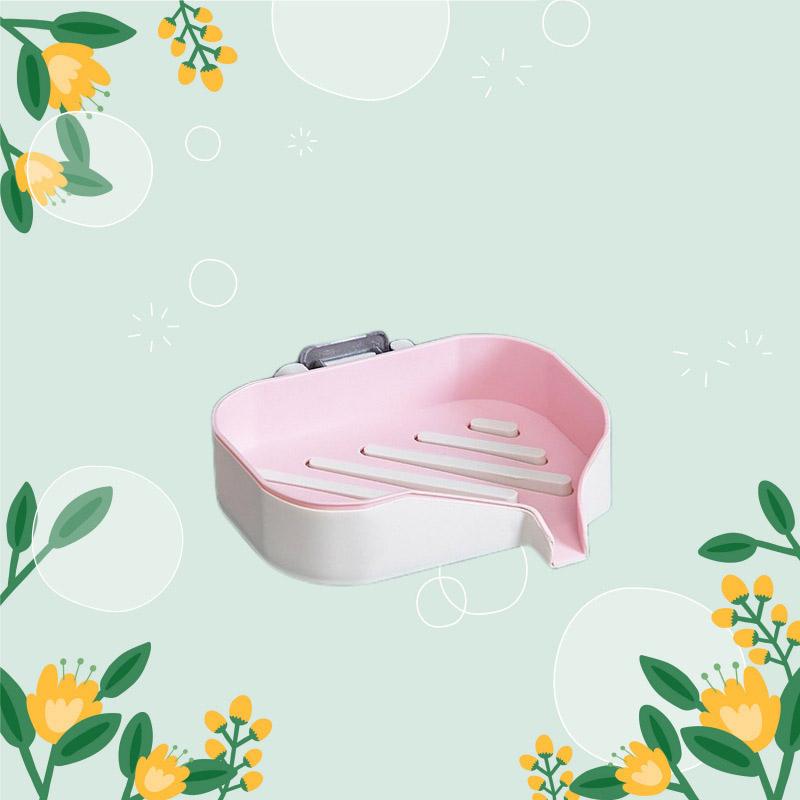 Double Layer Bathroom Soap Box Soap Storage Container Wall-mounted Drain Soap Dish Holder Bathroom Shower Accessorie