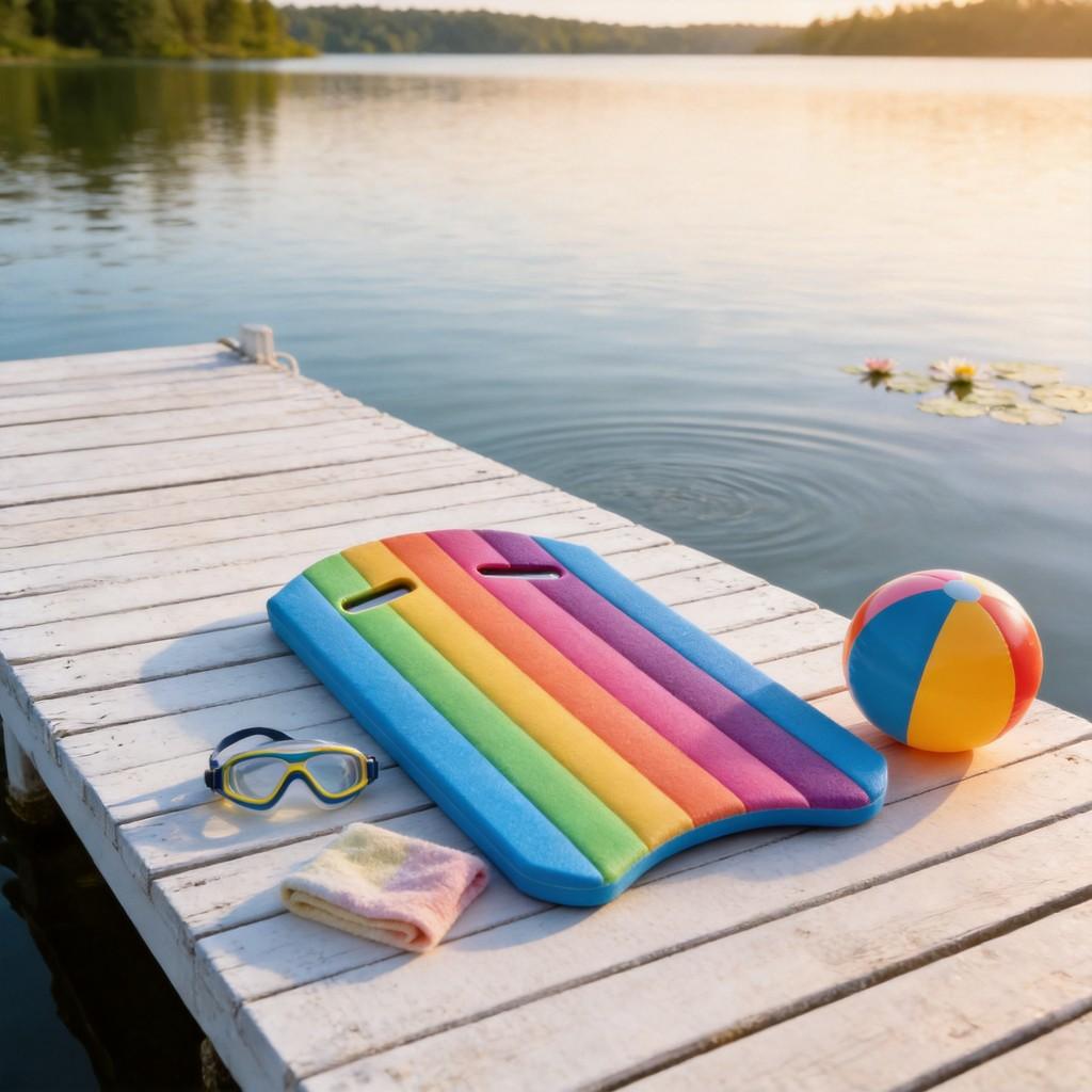 Water Safety Float Board For Children With Durable Plastic Construction For Swimming Practice
