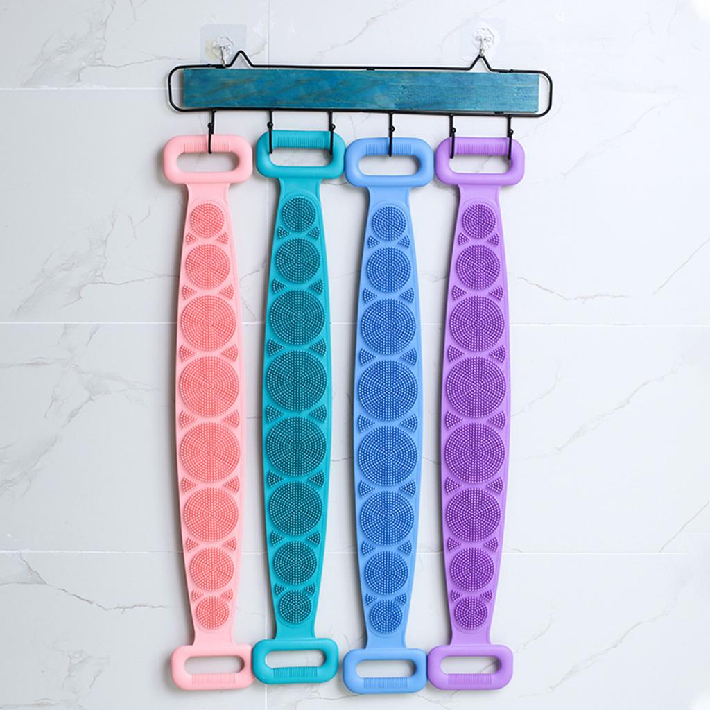 Silicone Bathing Brush Exfoliating Back Scrubber for Men & Women Shower Bath Skin Massage Deep