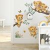 Мультяшные и игривые львята, наклейки для украшения стен дома для детских спален