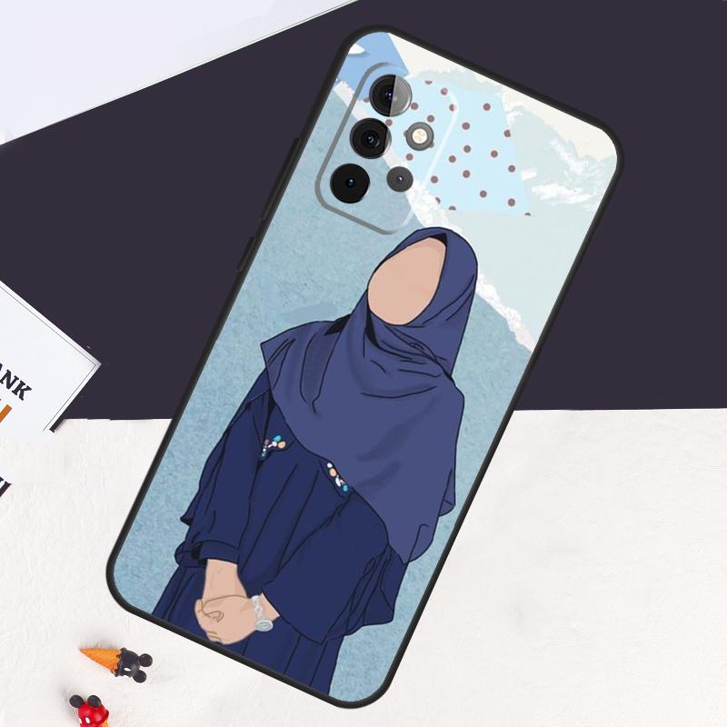 Мусульманский Исламский Арабский Хиджаб Чехол для Девочки для Samsung Galaxy A05 A06 A26 A16 A56 A36 A22 A32 A52 A54 A34 A14 A55 A15 A53 A33 A35