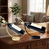 Single Iron Round Wine Rack Freestanding Red Wine Display Rack Modern Wine Bottle Holder  Hotel
