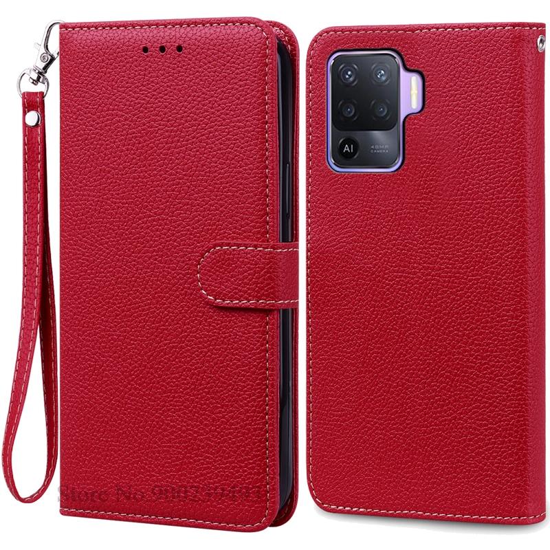Чехлы для OPPO Reno 5 Lite Чехол Мягкий силиконовый кожаный чехол-кошелек для OPPO Reno5 Lite Чехол для телефона Carcasa Чехол-книжка