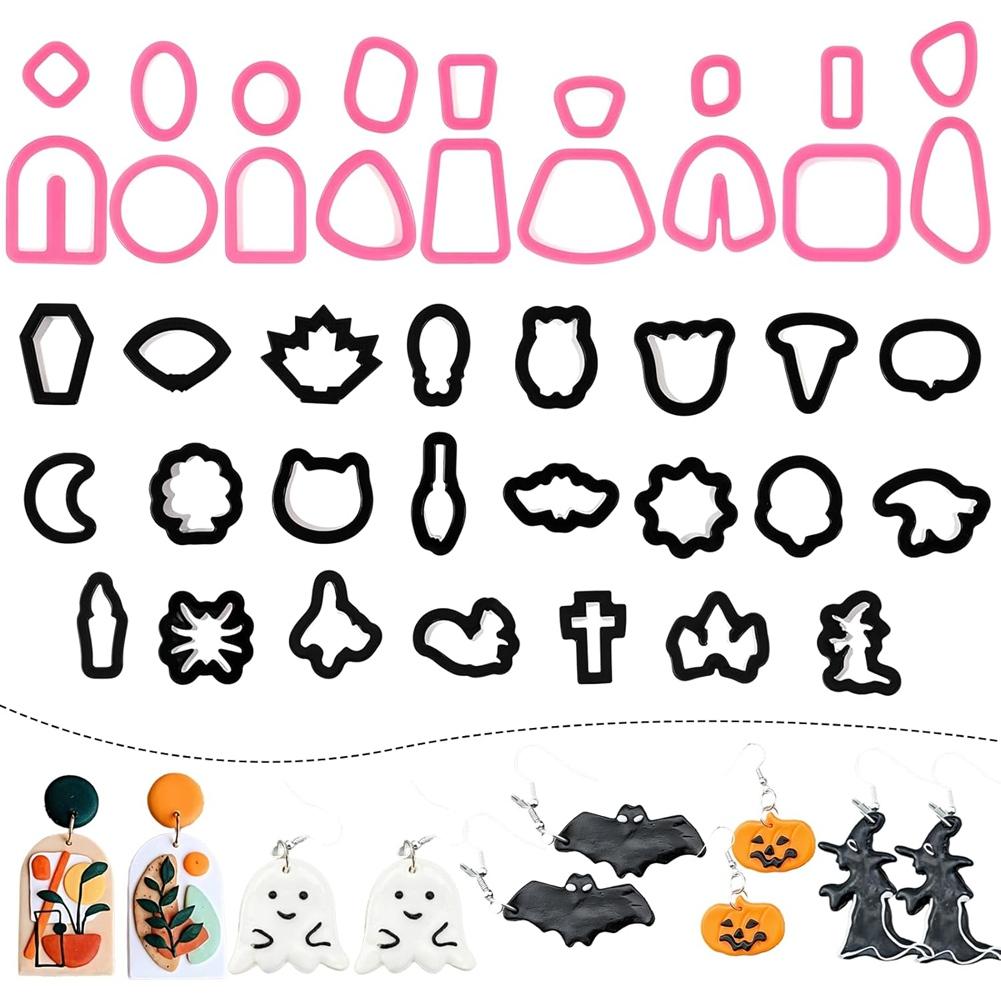 Для украшений, , Формочки для печенья DIY Making - 41 шт. Хэллоуин Для украшений Серьги Формочки Осень Тыква Полимерная глина