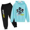 Kids Hoodie Funny Ninja Print Clothes Coat Top+Pants 2P Boy Girl Toddler 3-12 Years Casual Sunshine Pullover Sports Letters Set