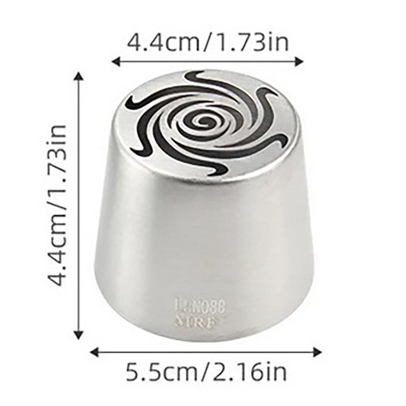 Нержавеющая сталь Xl вращающийся цветочный узор русская насадка для глазури зефир насадка для украшения утвари инструмент для выпечки торта