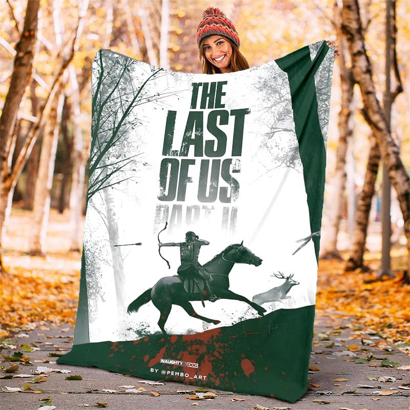 The Lost Of Us Flannel Blanket Soft Warm All-Season Throw, Design for Camping, Car Travel, Hiking Sofa, Bed, Office Perfect Gift for Parties