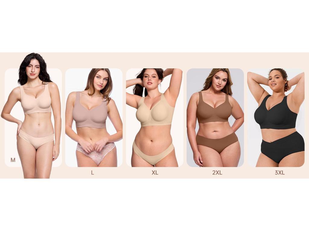 Мягкая поддержка Бесшовный Бюстгальтер-Желе Больших Размеров - Удобный, Без Косточек, С Поддержкой для Большой Груди