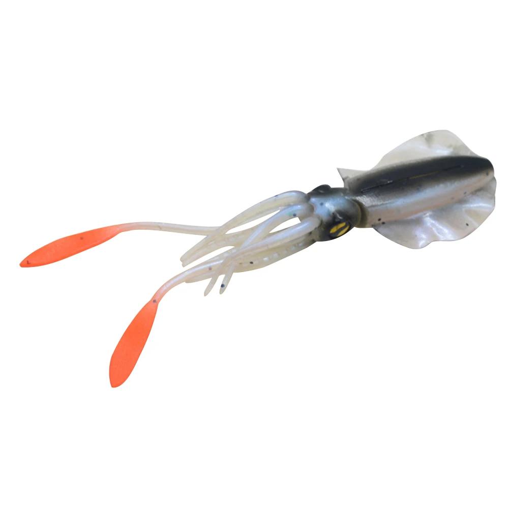 15см 20г Силиконовые Мягкие Искусственные Резиновые Светящиеся/УФ Кальмар Джиг Рыболовные Приманки Для Морской Рыбалки Троллинг Воблер Приманка Рыболовные Снасти