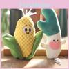 Scallion Corn Vegetable Plush Keychain Stuffed Toy Backpack Decor Gift Kids For