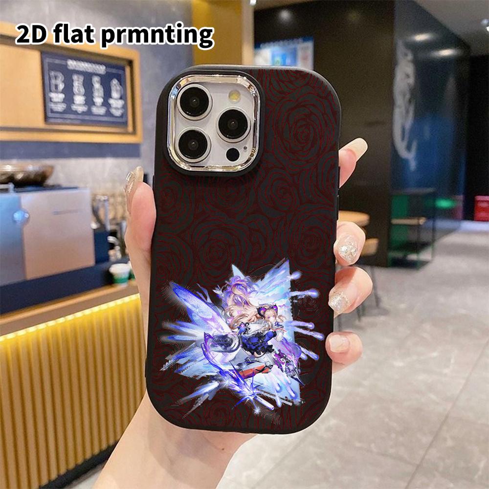 Phone case: 2D flat design suitable for iPhone 18 17 16 15 14 13 Pro protective case, couple style, mech girl, Christmas and Halloween gifts