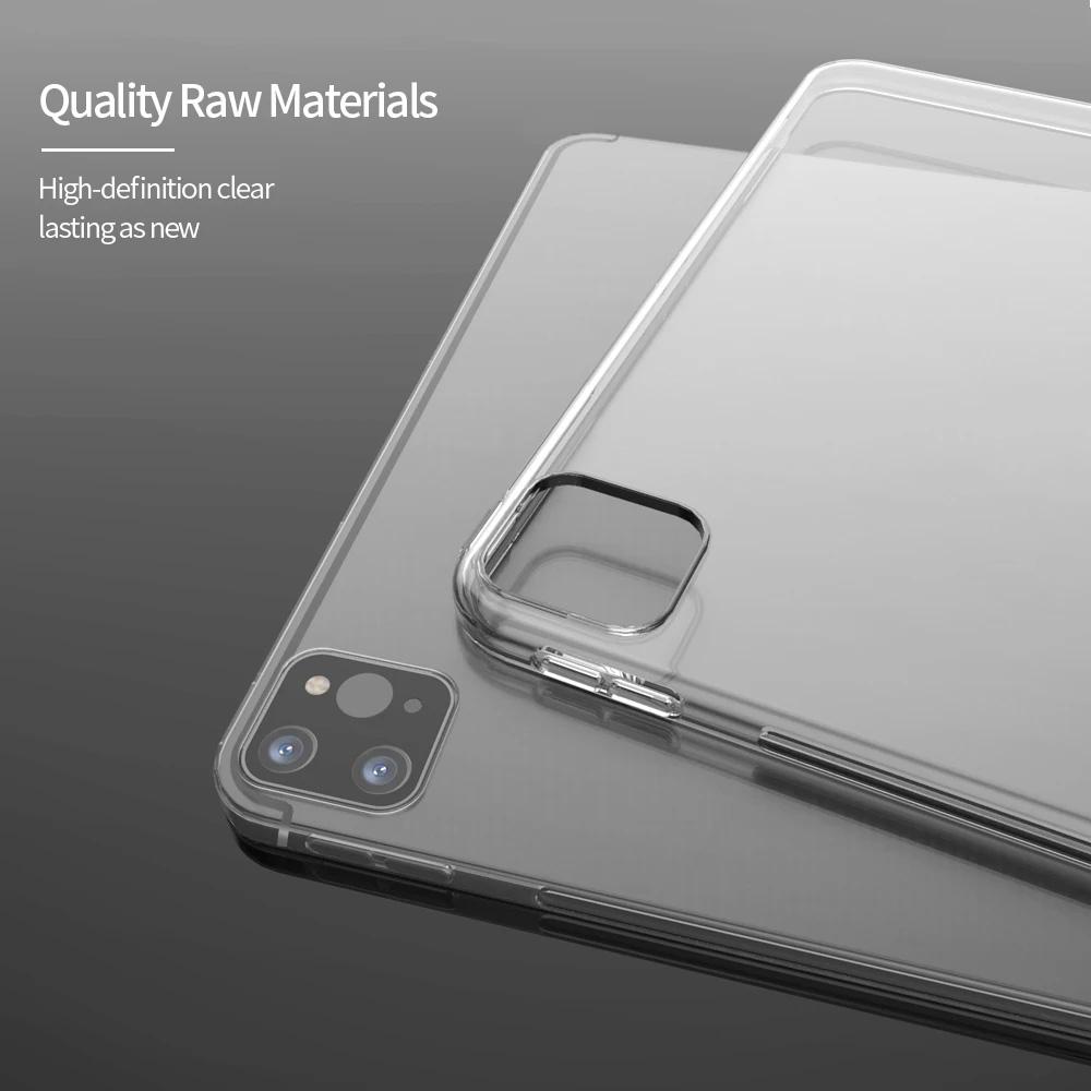 For iPad Pro 11 12 9 2021 Case Transparent Silicone Soft TPU Back Cover For iPad Pro 11 12.9 2020
