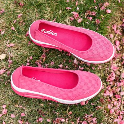 Весна 2019 сетчатые кроссовки-качалки женские летние на танкетке с воздушной подушкой на толстой подошве увеличивающие рост спортивные и для отдыха обувь обувь для медсестер и матерей