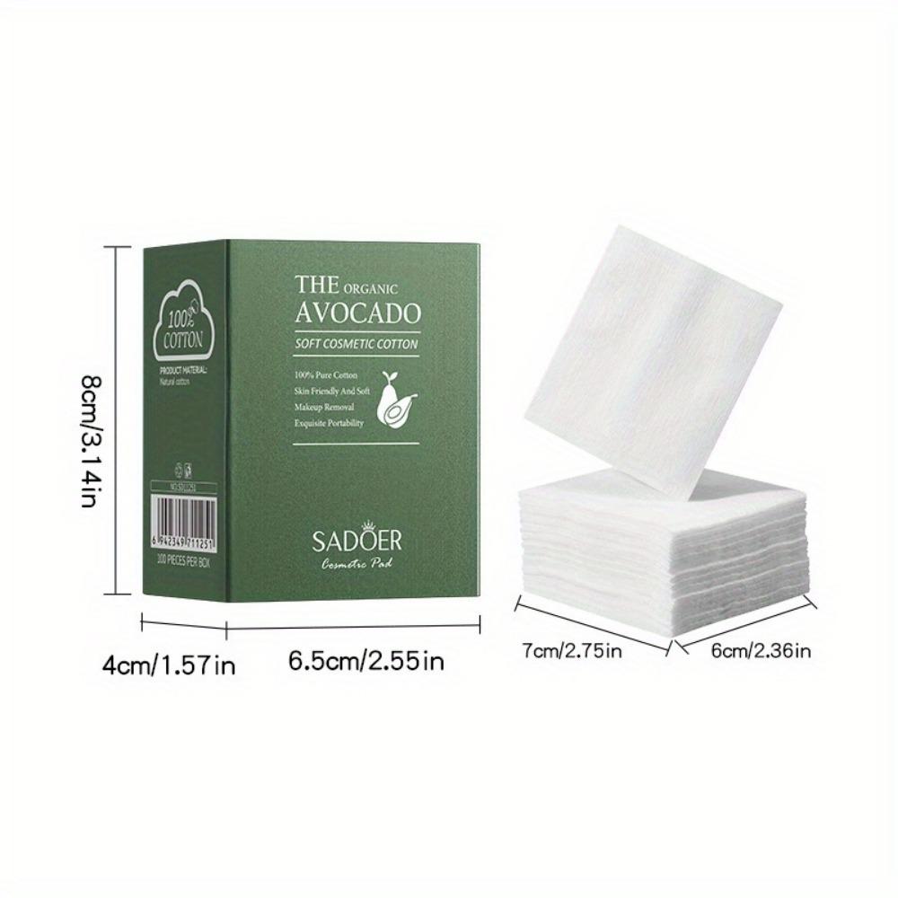 100 шт. влажный хлопковый эластичный одноразовый водосберегающий ватный диск портативный для снятия макияжа хлопковый кусок дышащая маска для лица бумага