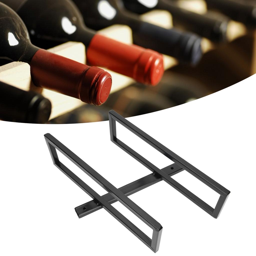 Wall Mounted Red Wine Bottle Holder Rack Storage Shelf for Household Kitchen Bar Decor2 Bottle