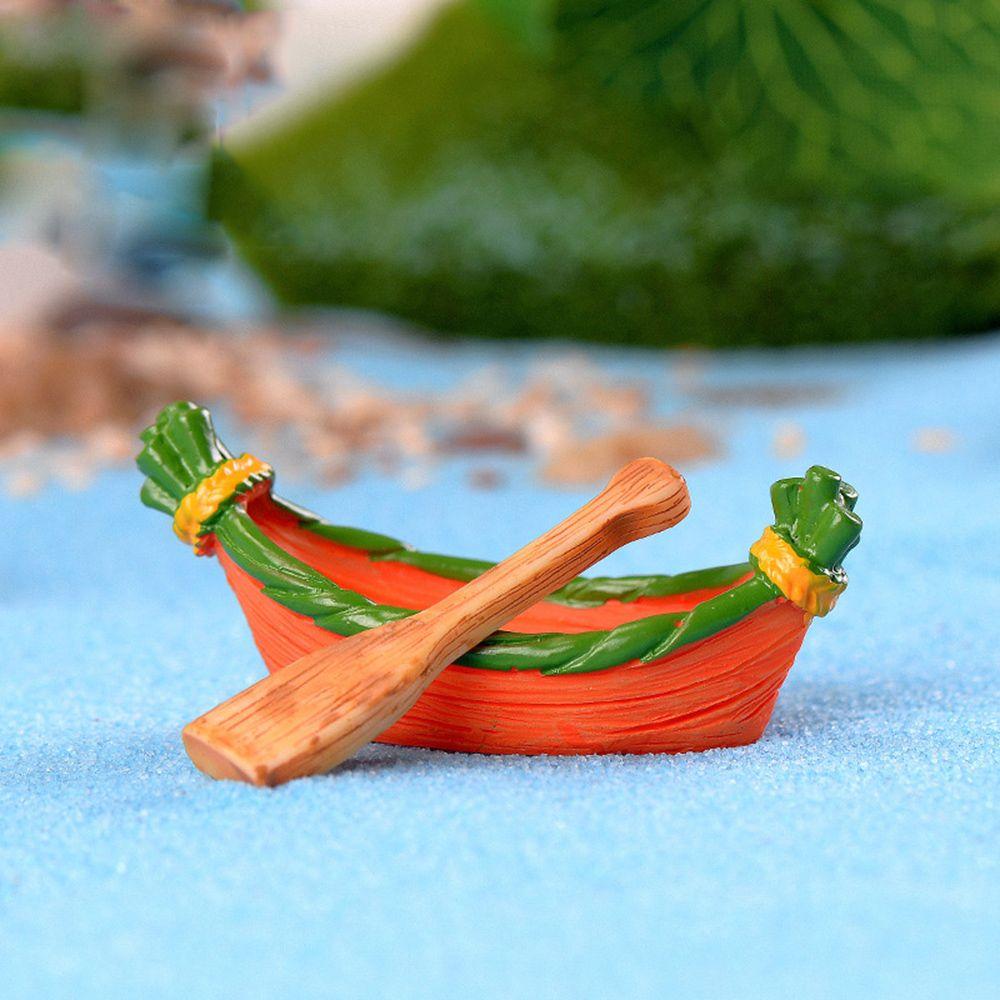 Accessories Micro Landscape Miniature Ship Home Decorations Boat Figurine Artificial Paddle