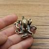 Brass Octopus Home Decoration Figurines Ornament Accessories Table Tea Pet Craft