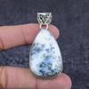 Dendrite Opal Gemstone Handmade 925 Sterling Silver Jewelry Pendant 2.36" Q9T22