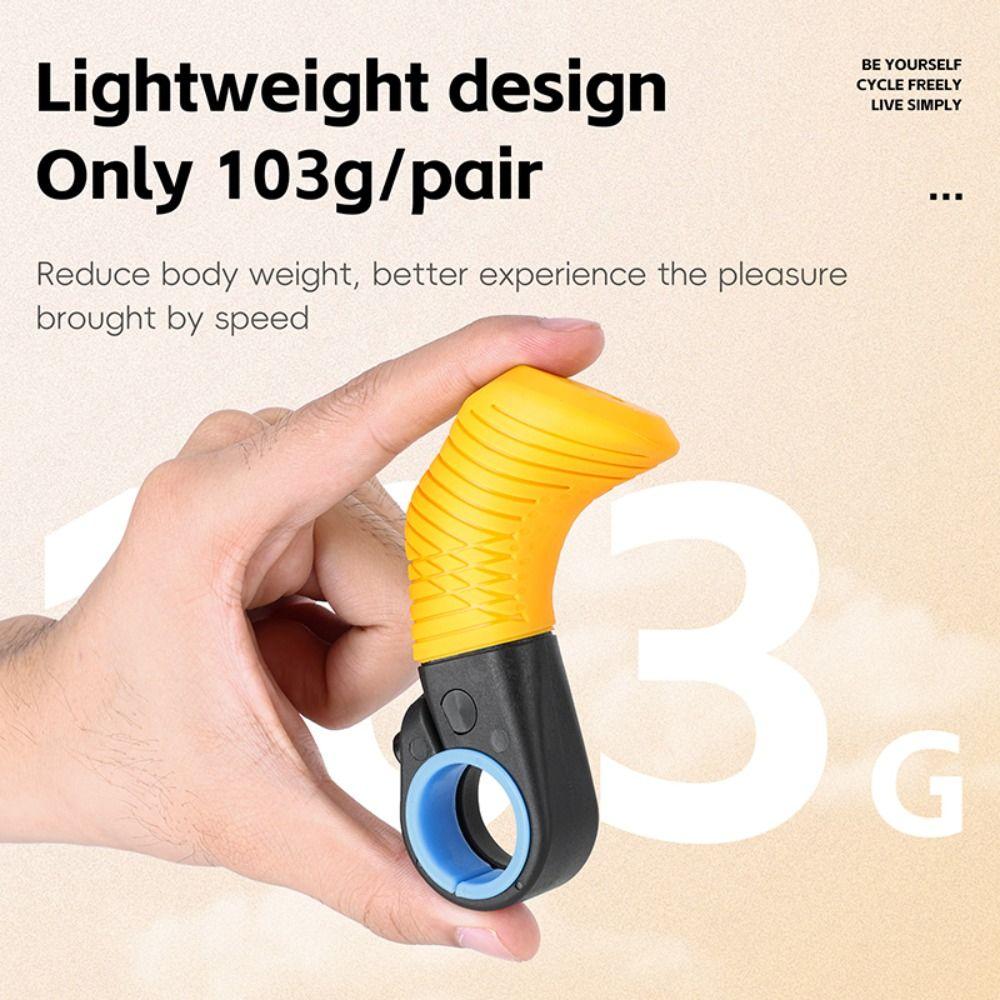 1 Pair Anti-Slip Bicycle Thumb Grips Wear-Resistant Auxiliary Handle Handlebar Rest Mountain Bike