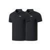 Li-Ning Fitness Series Logo Print Polo Shirt Men Tops Black APLS069-1