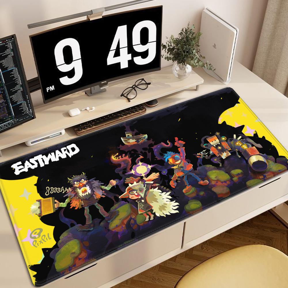 game pixel EEASTWARD Mouse Pad Large Thick Desk Pad Stitched Edges Gaming Mouse Mat for PC