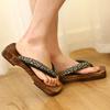 Japan Style Geta Clogs Men Japanese Traditional Indoor Home Slipper Wooden Flip Flops Kimono Anime Cosplay Shoes Outdoor Sandals