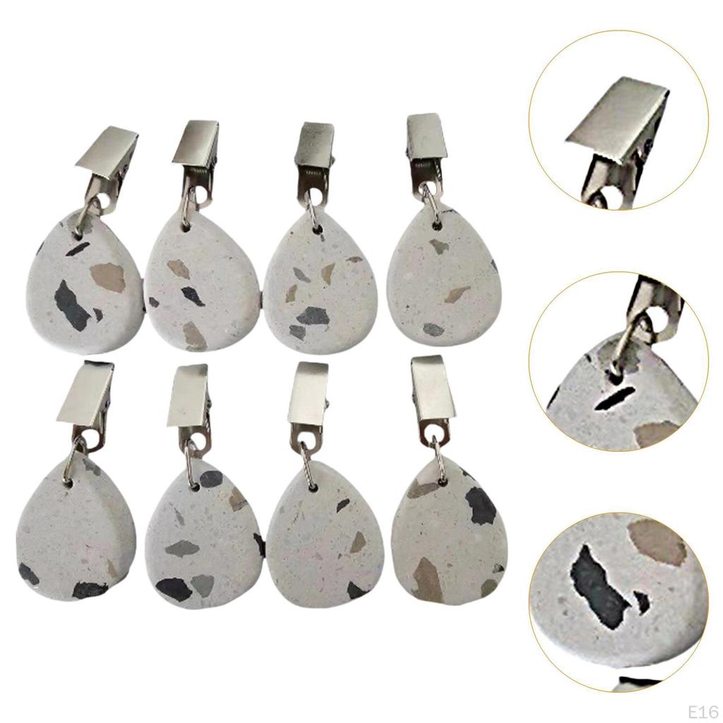 8 штук вешалок для скатертей для вечеринок и пикников из нержавеющей стали