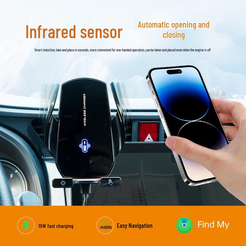 Apple Smart Wireless Charging Car Phone Holder & Locator/Navigator with Anti-Lost Feature