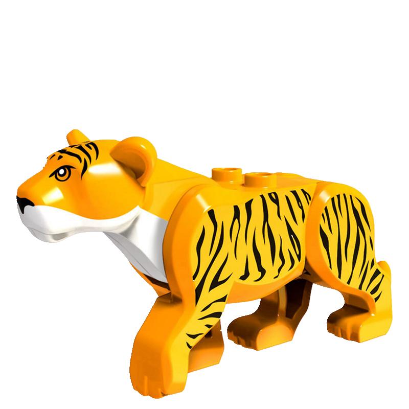 non-toxic Locking Dinosaur Animals Tiger Leopard Polar Bear Elephant Shark Black Camel Building Blocks Toys For Children Animal Locking