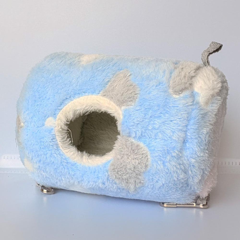 Теплый гамак для хомяка Утолщенный плюшевый Кроватки для белки Спальный мешок для питомца Аксессуары для клетки