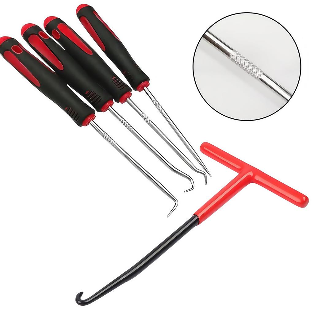 T Shape Spring Hooks 5pcs Seal Hooks Set Spring Removal Tension Spring Tool