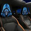 2PCS Elastic Halloween Car Headrest Covers Auto Interior Decoration Cover  Decoration