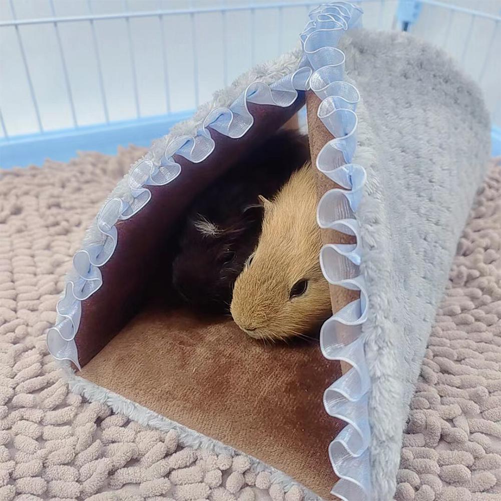 Guinea Pig Tunnel Washable Semi-Enclosed Guinea Pig Hideout Hide Tube Habitat Pet Supplies For Chinchilla Hamsters rabbit