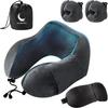 CALMOON Miracle Neck Pillow, Featured In Anan and Supervised by a Physical Therapist, Is a Comfortable Airplane Item with Extra Cover, a Travel Pillow