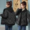Women Casual Hooded Windproof Thicken Cotton Padded Warm Coats Korean Winter Elegant Wear Jacket Parkas