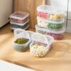 Sealed Rectangular Trasparent Crisper with Lid Food Containers Portable Condiment Boxes