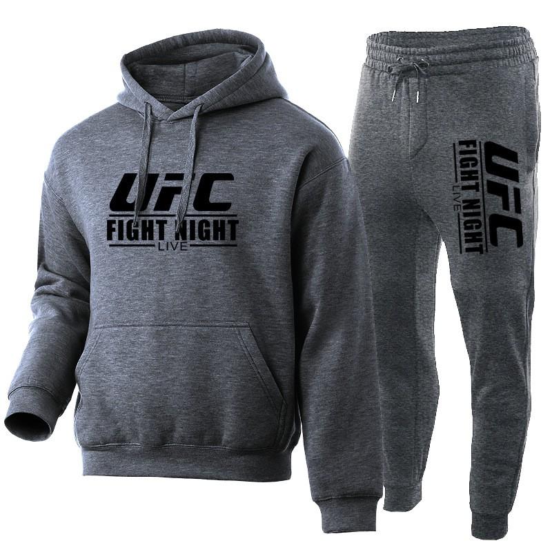 Unisex Hooded Sweatshirt Set With Letter Print Thickened Cotton Blend Loose Fit Winter Casual Sportwear