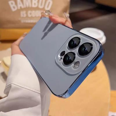 Подходит для iPhone 16 Оригинальная текстура Чехол для мобильного телефона Матовый 15proMax Полностью закрывающая пленка для объектива Apple 14 Защитный чехол