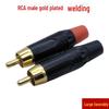 Gold-Plated Copper RCA Plug AV Audio/Video Adapter