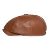 Leather Octagonal Cap Beret Men's Retro Painters Hats Newsboy Cap for Men Gatsby Hats
