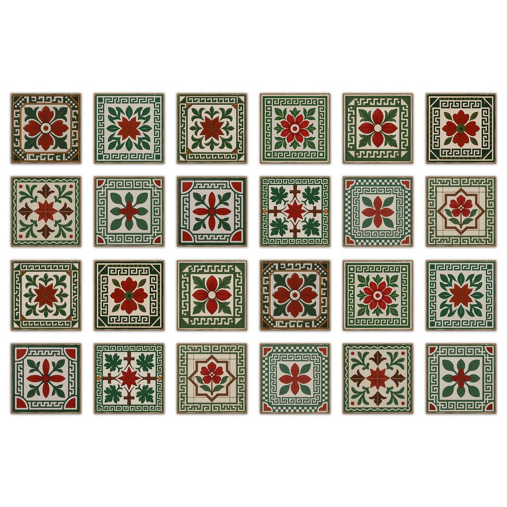 24 шт. Наклейка на стену в европейском стиле под плитку, самоклеящаяся, для кухни, ванной комнаты, декоративные наклейки на плитку, глянцевые хрустальные наклейки на стену