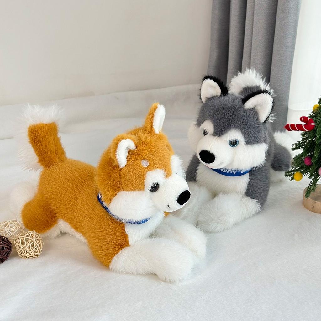 Simulated Pose Shiba Inu Plush Toy Doll Boy Gift Sofa Pillow Pillow Video Game City Redemption Doll