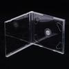 Прозрачный пластиковый двойной DVD-бокс Портативный пакет для хранения CD Прочный DVD-бокс Утолщенный бокс для хранения CD/DVD-дисков