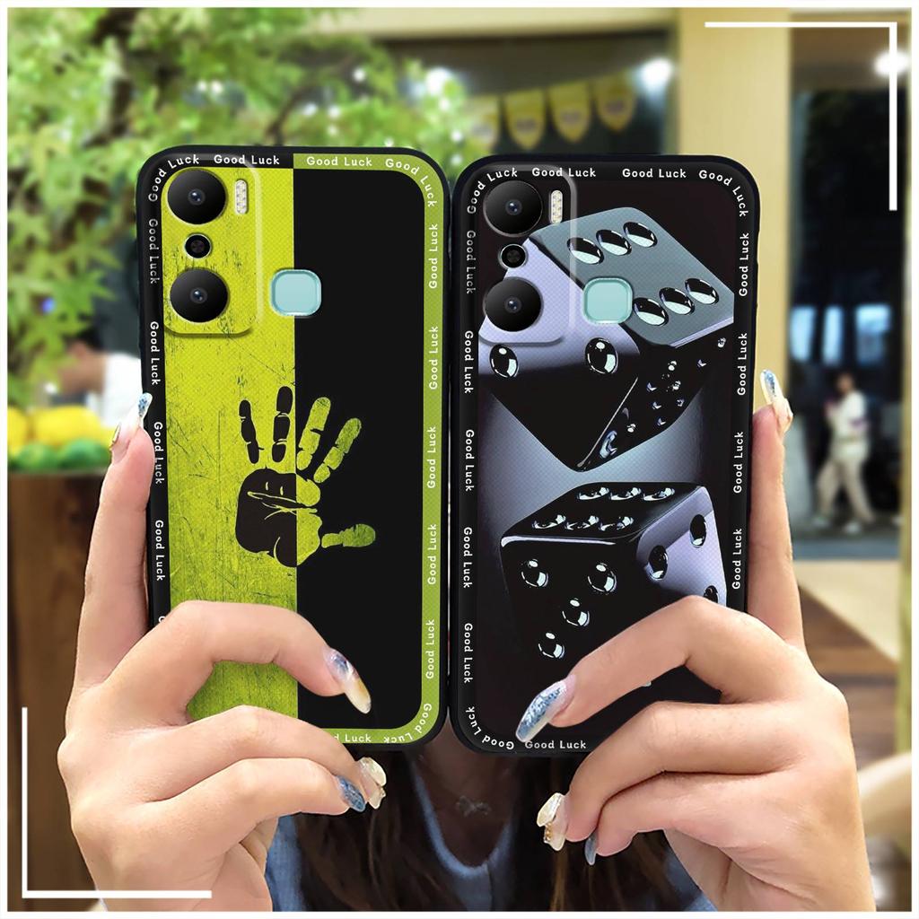Back Cover Full Wrap Phone Case For Infinix X6825/Hot20 Play Cute Anti-knock Durable Graffiti Cartoon Protective TPU