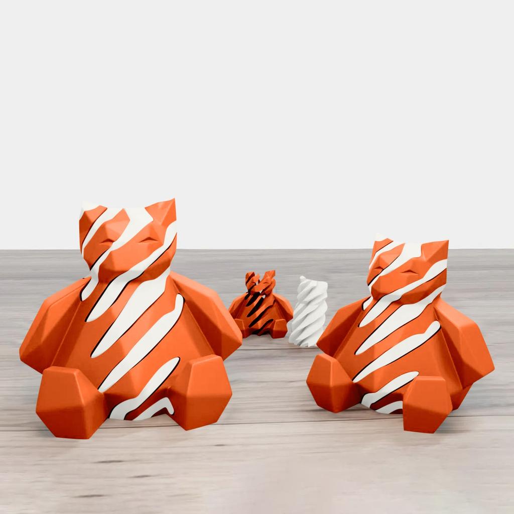 3D-печатная игрушка для декомпрессии, вращающаяся спиральная проникающая скульптура для снятия стресса и беспокойства