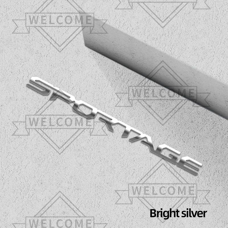 AANC1 3D Car Stickers For KIA Sportage Hybrid HEV GT Line LX EX SX Emblem Auto Body Letter Badge Trunk Decal Decoration Accessories