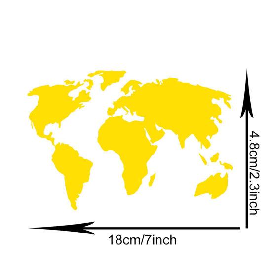 Карта мира, автомобильный Стайлинг, внедорожник, грузовик, кузов, окно, светоотражающие наклейки, наклейка, декор